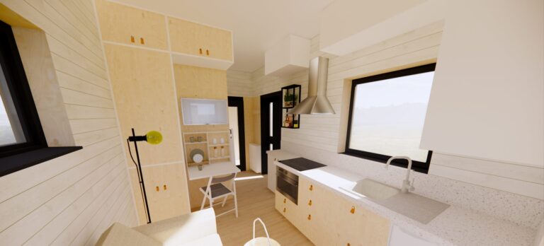 _21m2 domek jadalnia Skandynawski