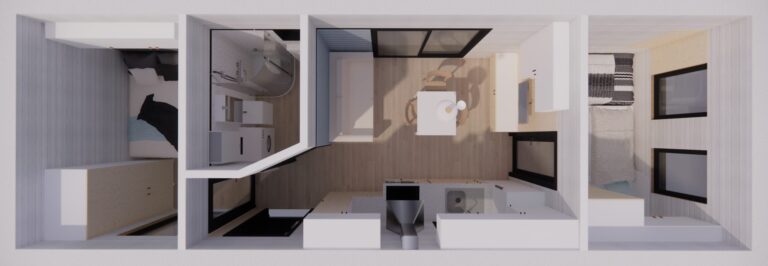 _35m2 rzut domek Skandynawski